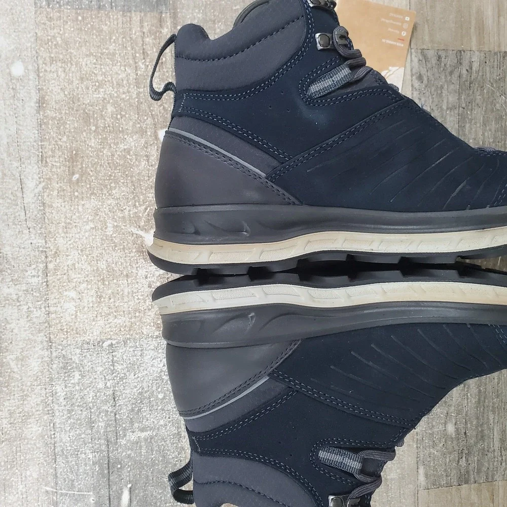 Hanwag Blueridge Lady ES Ankle Boots Womens Sz 9.5 Navy Leather Lace Up Hiking